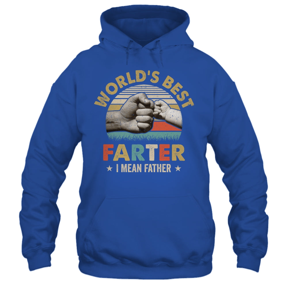 Vintage World's Best Farter I Mean Father Dad Fathers Day Shirt & Hoodie | siriusteestore