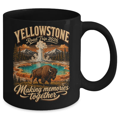 Vintage Yellowstone Road Trip 2026 Mountain Nature Travel Mug | siriusteestore