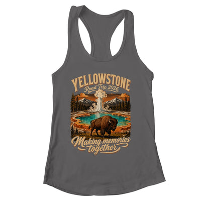Vintage Yellowstone Road Trip 2026 Mountain Nature Travel Shirt & Tank Top | siriusteestore