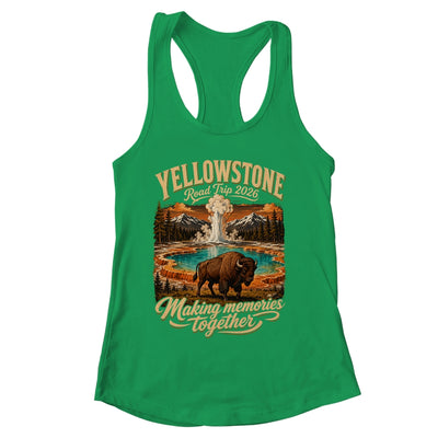 Vintage Yellowstone Road Trip 2026 Mountain Nature Travel Shirt & Tank Top | siriusteestore