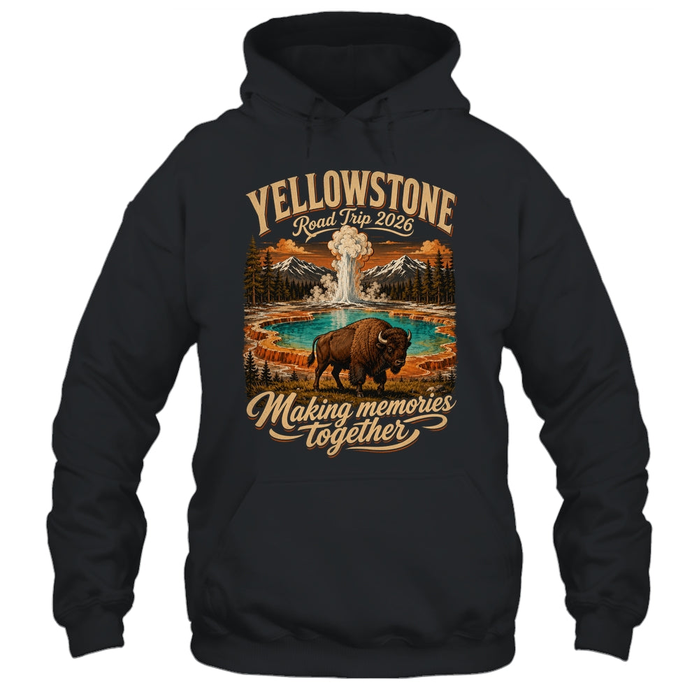 Vintage Yellowstone Road Trip 2026 Mountain Nature Travel Shirt & Tank Top | siriusteestore