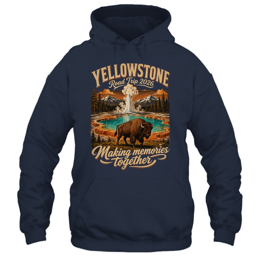 Vintage Yellowstone Road Trip 2026 Mountain Nature Travel Shirt & Tank Top | siriusteestore