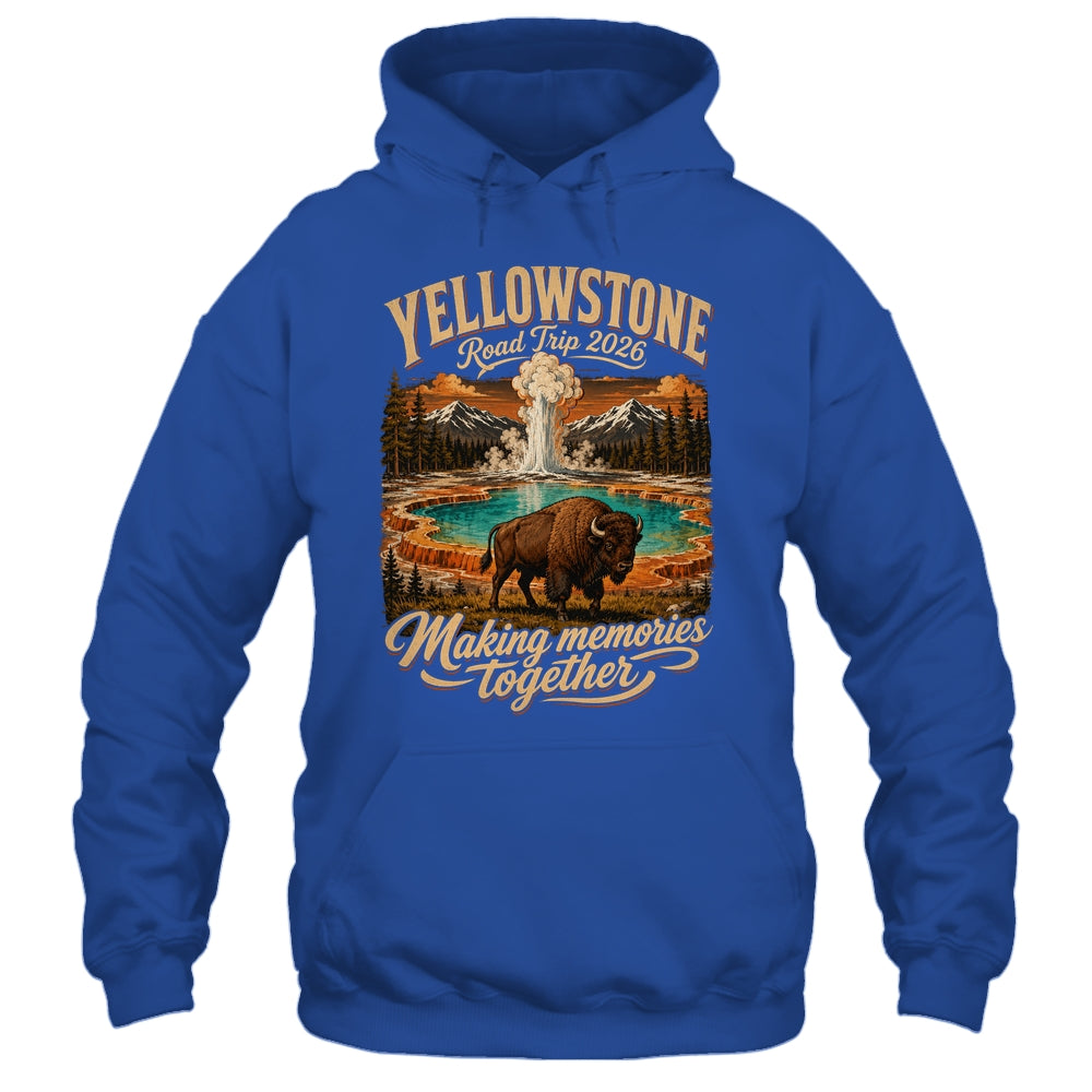 Vintage Yellowstone Road Trip 2026 Mountain Nature Travel Shirt & Tank Top | siriusteestore