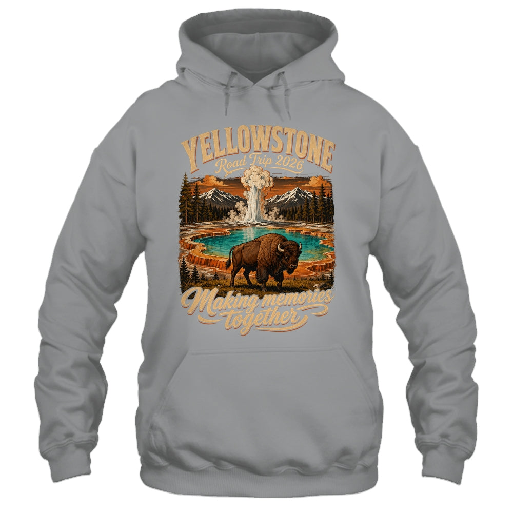 Vintage Yellowstone Road Trip 2026 Mountain Nature Travel Shirt & Tank Top | siriusteestore