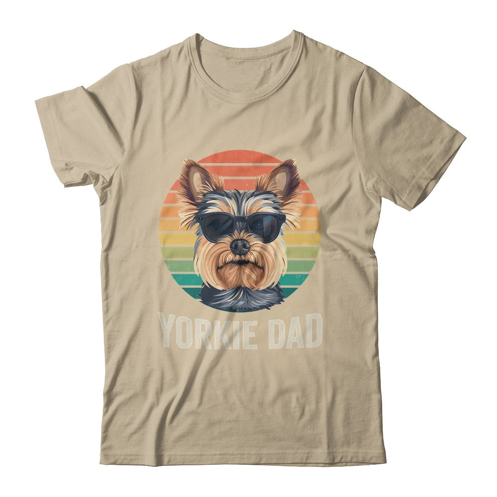 Vintage Yorkie Dad For Fathers Day Dog Lover Funny Shirt & Hoodie | siriusteestore