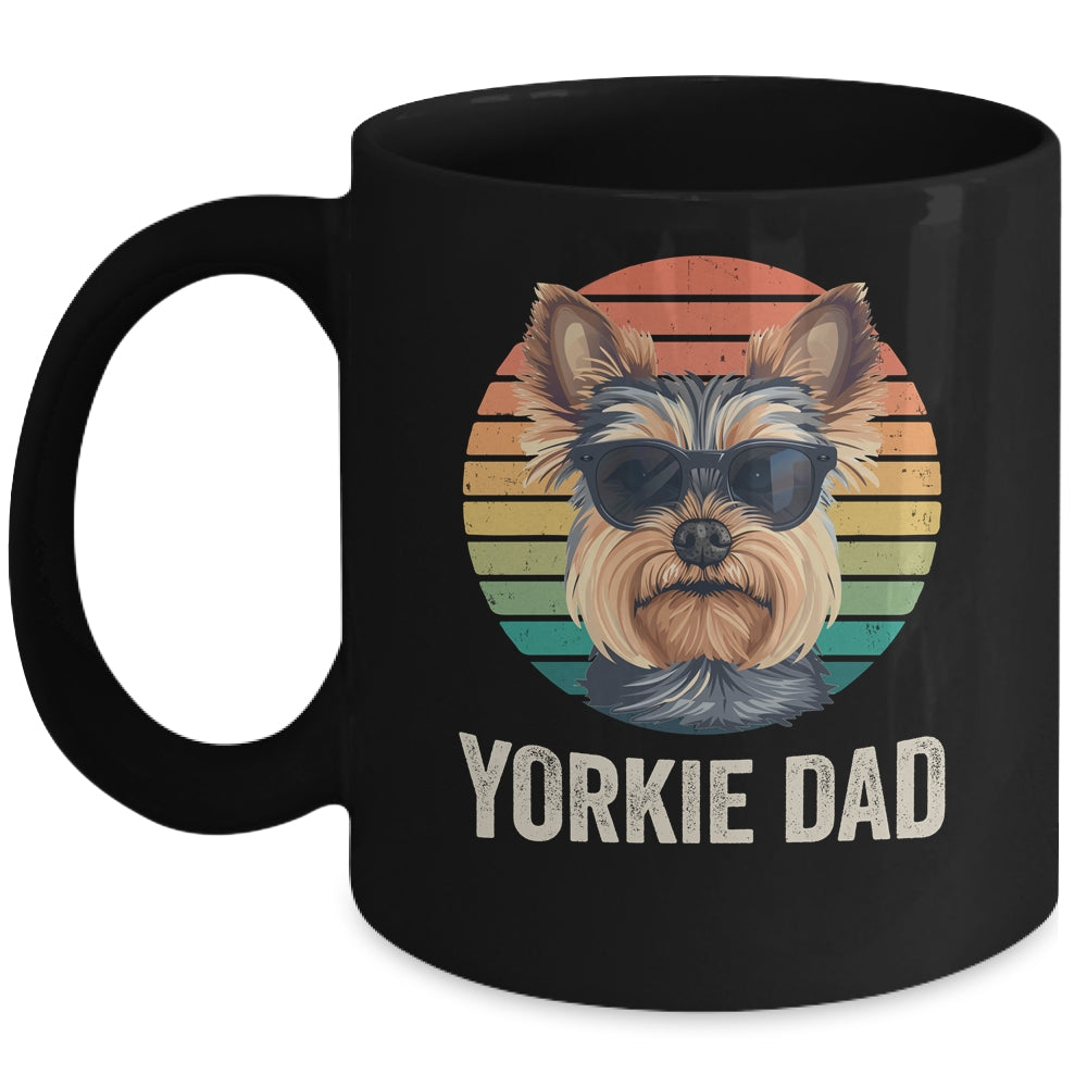 Vintage Yorkie Dad For Fathers Day Dog Lover Funny Mug | siriusteestore