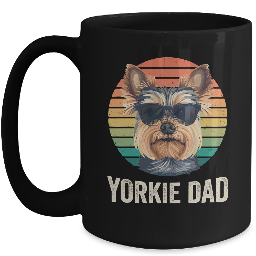 Vintage Yorkie Dad For Fathers Day Dog Lover Funny Mug | siriusteestore