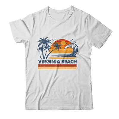 Virginia Beach Vacation Sunset Cute 70s Vintage Retro Beach Shirt & Tank Top | siriusteestore