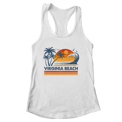 Virginia Beach Vacation Sunset Cute 70s Vintage Retro Beach Shirt & Tank Top | siriusteestore