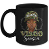 Virgo Season Camo Hat Afro Black Woman Birthday Girls Mug | siriusteestore