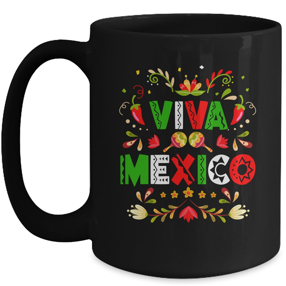 Viva Mexico Flag Mexican Independence Day Men Women Kids Mug | siriusteestore