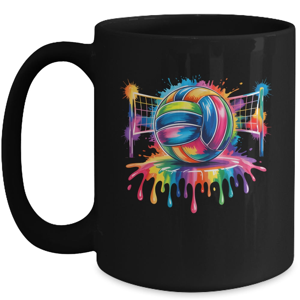Volleyball Drip Game Day Sports Player Men Women Teens Girls Mug | siriusteestore