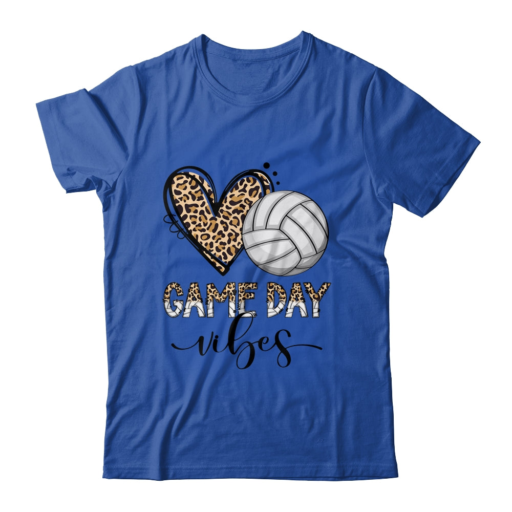 Volleyball Game Day Vibes Volleyball For Girls Mom Leopard Shirt & Tank Top | siriusteestore