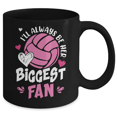 Volleyball I'll Always Be Her Biggest Fan For Mom Dad Mug | siriusteestore