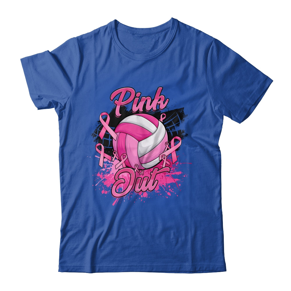Volleyball Pink Out Breast Cancer Awareness Month Women Shirt & Tank Top | siriusteestore