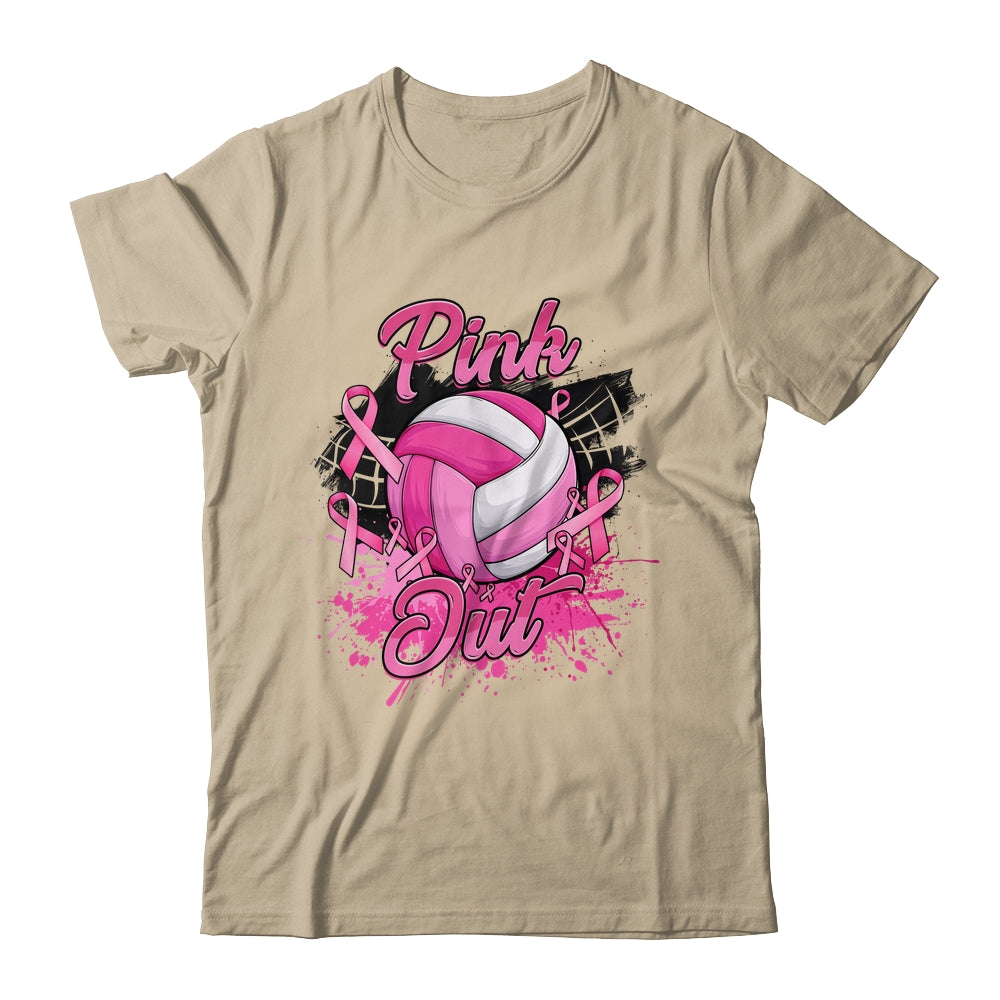 Volleyball Pink Out Breast Cancer Awareness Month Women Shirt & Tank Top | siriusteestore