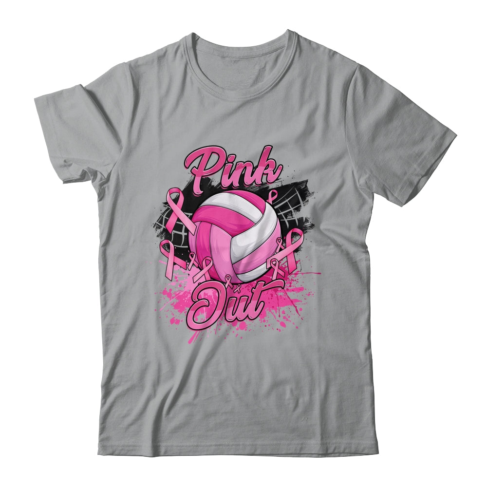 Volleyball Pink Out Breast Cancer Awareness Month Women Shirt & Tank Top | siriusteestore