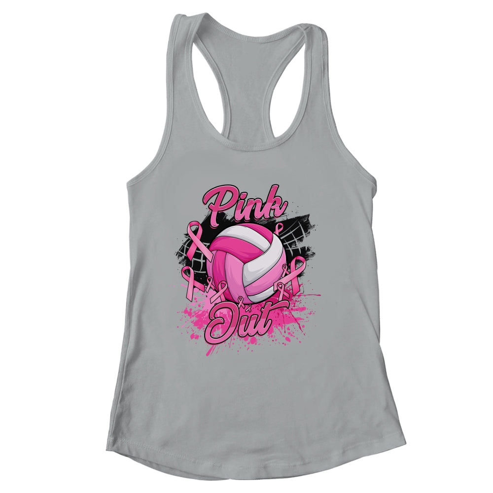 Volleyball Pink Out Breast Cancer Awareness Month Women Shirt & Tank Top | siriusteestore