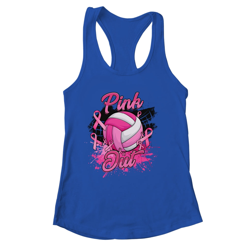 Volleyball Pink Out Breast Cancer Awareness Month Women Shirt & Tank Top | siriusteestore