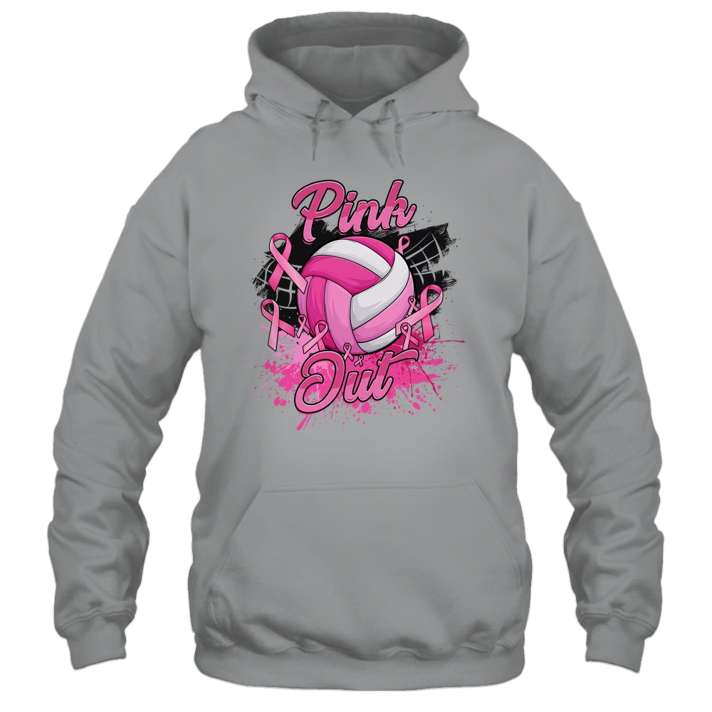 Volleyball Pink Out Breast Cancer Awareness Month Women Shirt & Tank Top | siriusteestore