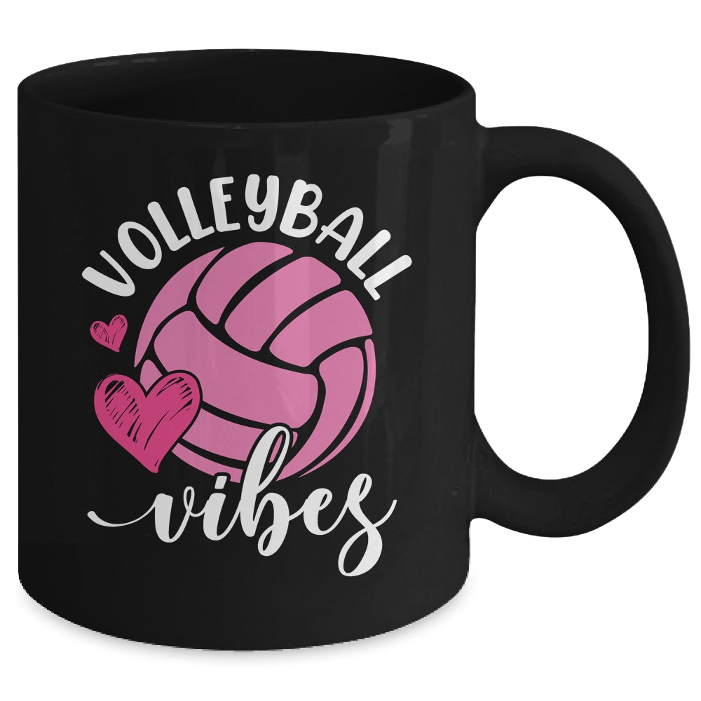 Volleyball Vibes Game Day Volleyball For Girls Mom Women Mug | siriusteestore
