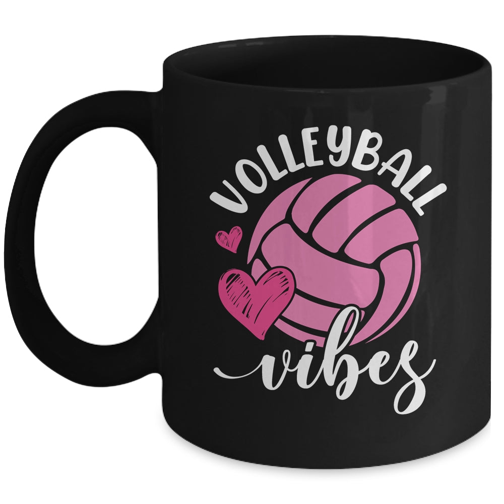 Volleyball Vibes Game Day Volleyball For Girls Mom Women Mug | siriusteestore