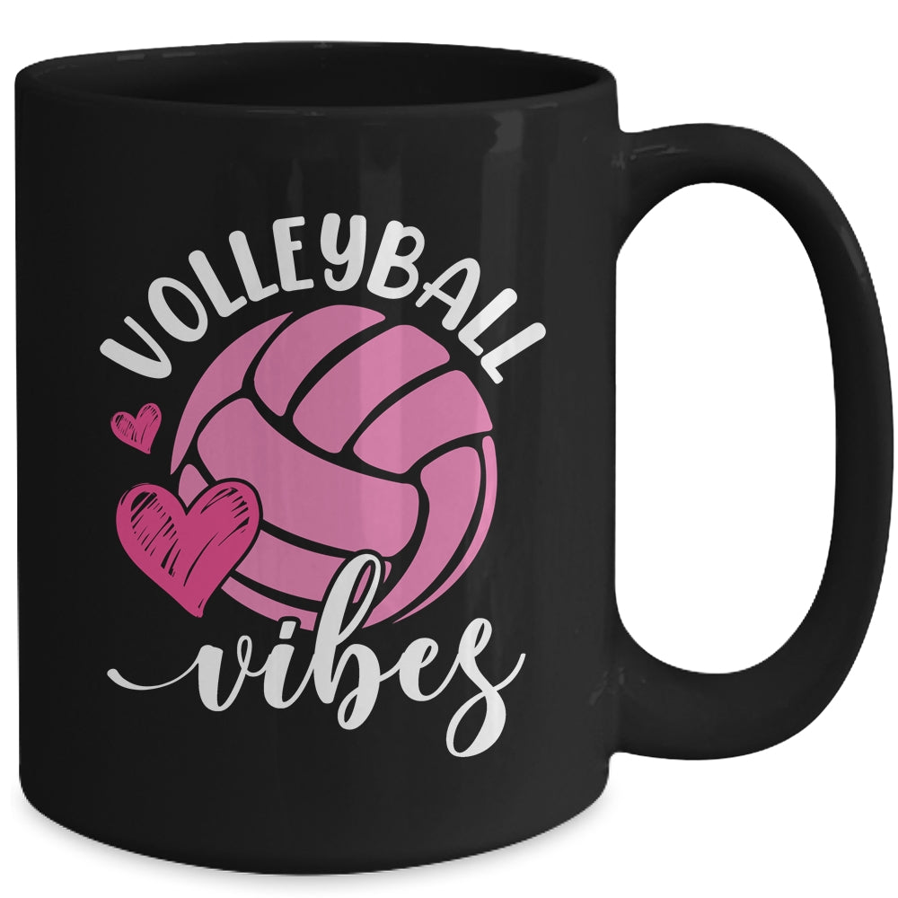 Volleyball Vibes Game Day Volleyball For Girls Mom Women Mug | siriusteestore