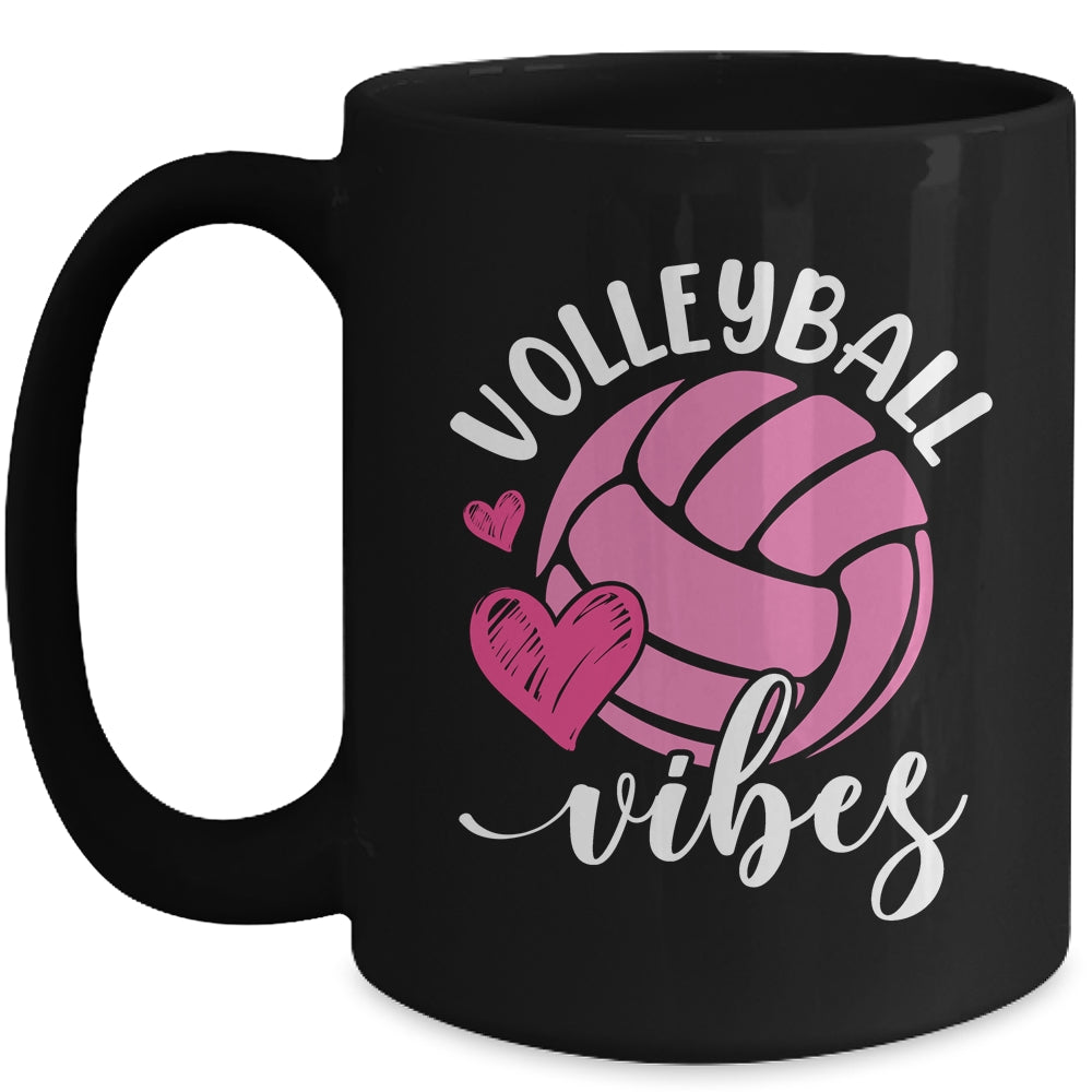 Volleyball Vibes Game Day Volleyball For Girls Mom Women Mug | siriusteestore