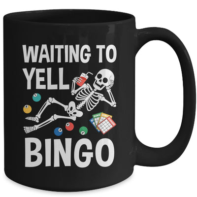 Waiting To Yell Bingo Lover Bingo Player Funny Enthusiasts Mug | siriusteestore