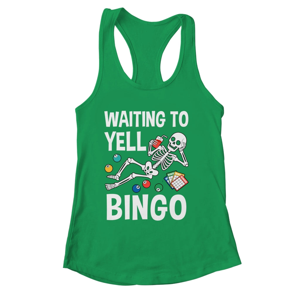 Waiting To Yell Bingo Lover Bingo Player Funny Enthusiasts Shirt & Tank Top | siriusteestore