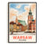 Warsaw Poland Vintage Travel Poster Nature City Wall Art Landscape Picture Prints Suitable For Home Room Living Room Office Bedroom Aesthetic Decor Unframed | siriusteestore
