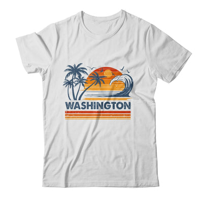 Washington Vacation Sunset Cute 70s Vintage Retro Beach Shirt & Tank Top | siriusteestore