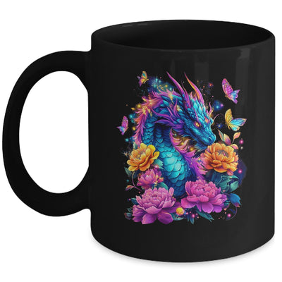Watercolor Dragon Women Flowers Beautiful Art Colorful Mug | siriusteestore