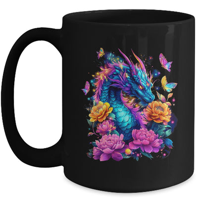 Watercolor Dragon Women Flowers Beautiful Art Colorful Mug | siriusteestore