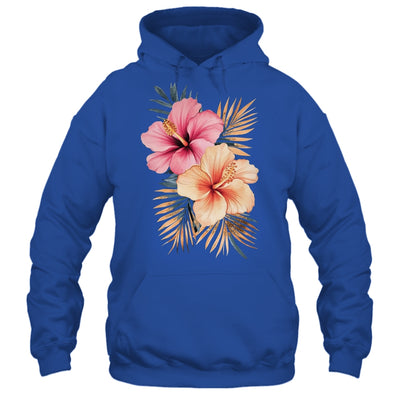 Watercolor Tropical Hibiscus Flowers Floral Summer Women Shirt & Tank Top | siriusteestore