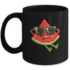 Watermelon Summer Melon With Sunglasses Funny Watermelon Mug | siriusteestore