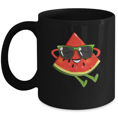 Watermelon Summer Melon With Sunglasses Funny Watermelon Mug | siriusteestore