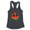 Watermelon Summer Melon With Sunglasses Funny Watermelon Shirt & Tank Top | siriusteestore