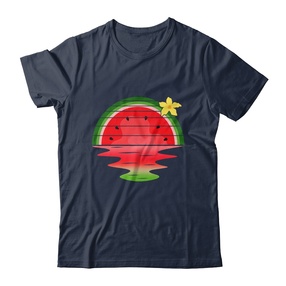 Watermelon Sunset Summer Fruitarian Lover Fruit Slice Seeds Shirt & Tank Top | siriusteestore
