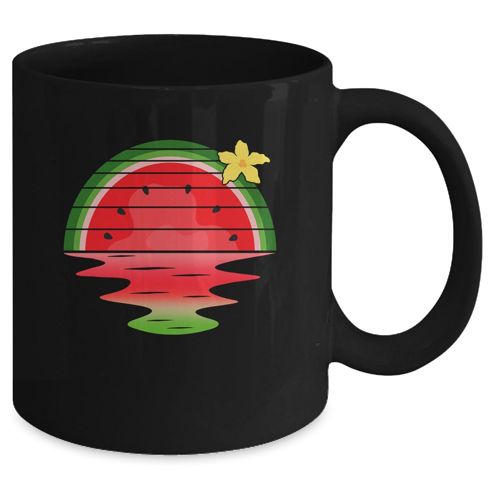 Watermelon Sunset Summer Fruitarian Lover Fruit Slice Seeds Mug | siriusteestore