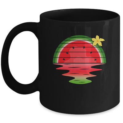 Watermelon Sunset Summer Fruitarian Lover Fruit Slice Seeds Mug | siriusteestore