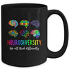 We All Think Differently Neurodiversity Autism Mug | siriusteestore