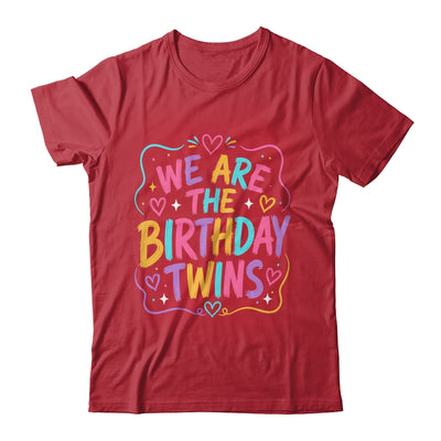 We Are The Birthday Twins Siblings Twin Matching Retro Shirt & Hoodie | siriusteestore