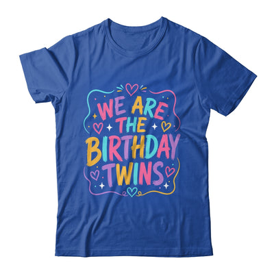We Are The Birthday Twins Siblings Twin Matching Retro Shirt & Hoodie | siriusteestore