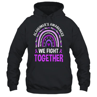 We Fight Together Alzheimers Awareness Purple Ribbon Shirt & Hoodie | siriusteestore