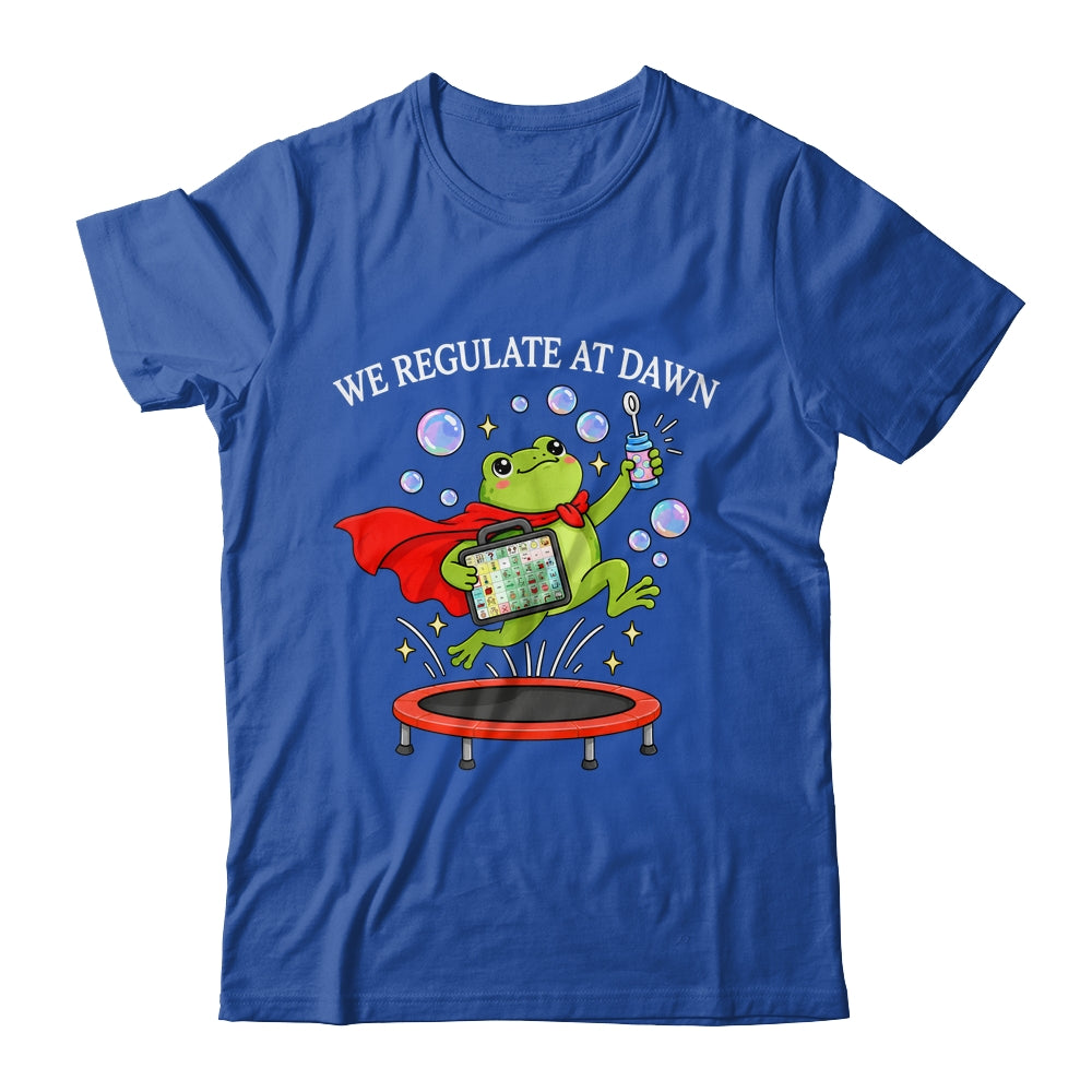 We Regulate At Dawn Frog Inclusion Neurodiversity Sped Team Shirt & Hoodie | siriusteestore