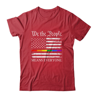 We The People Means Everyone Usa LGBT Equality USA Flag Shirt & Hoodie | siriusteestore