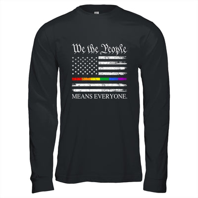 We The People Means Everyone Usa LGBT Equality USA Flag Shirt & Hoodie | siriusteestore