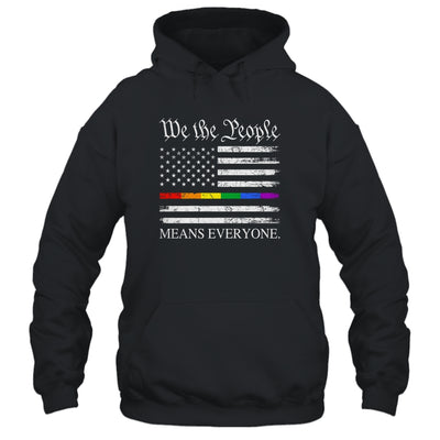We The People Means Everyone Usa LGBT Equality USA Flag Shirt & Hoodie | siriusteestore