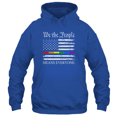 We The People Means Everyone Usa LGBT Equality USA Flag Shirt & Hoodie | siriusteestore